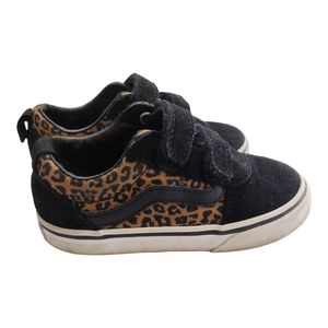 Vans toddler girl size 8 cheetah print shoes